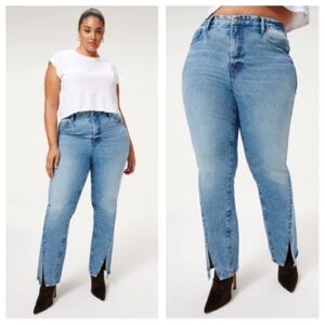 Good American Blue Ankle & Cropped Jeans